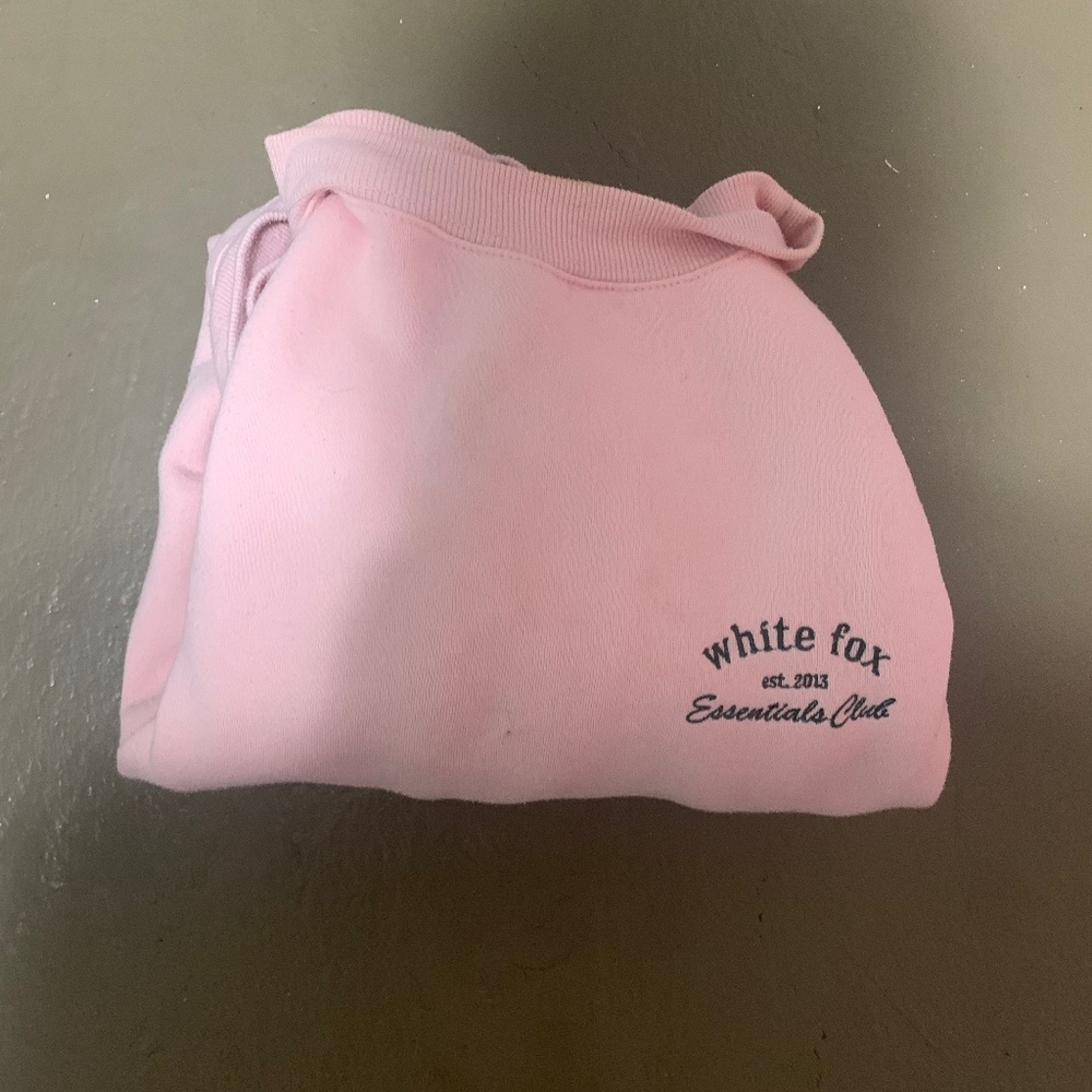 Pink White Fox Crewneck